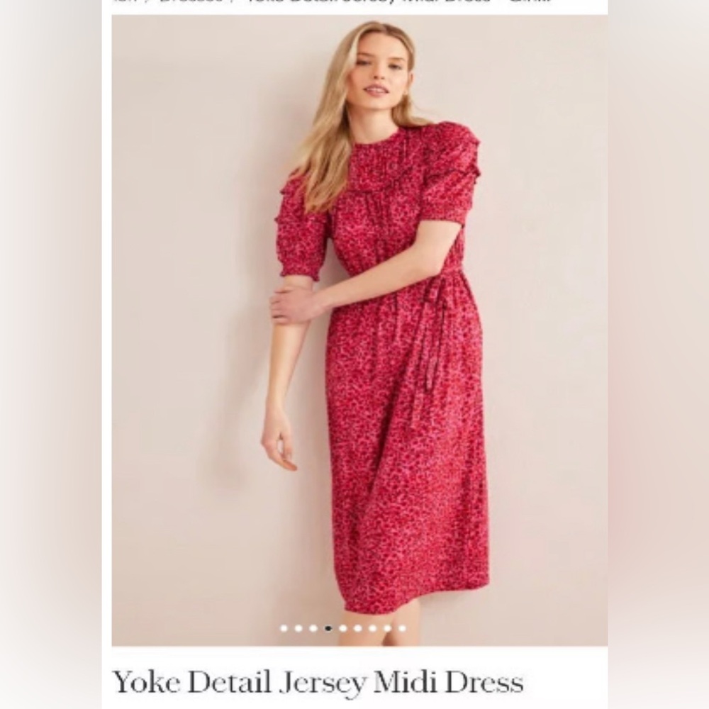 Boden yoke pink dress size 10R